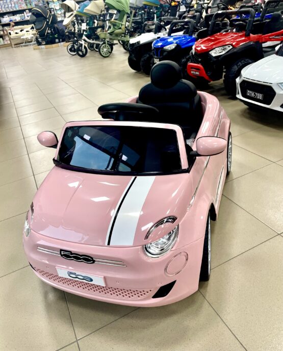 Автомобил на акумулатор FIAT 500 – розева